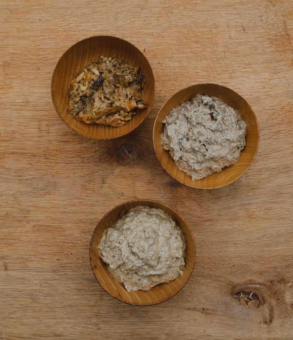 Svampetapenade med hvidvin eller rødvin